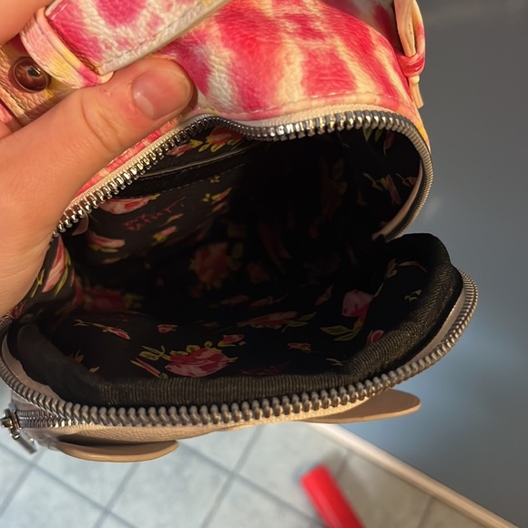 Betsey Johnson tie-dye backpack purse